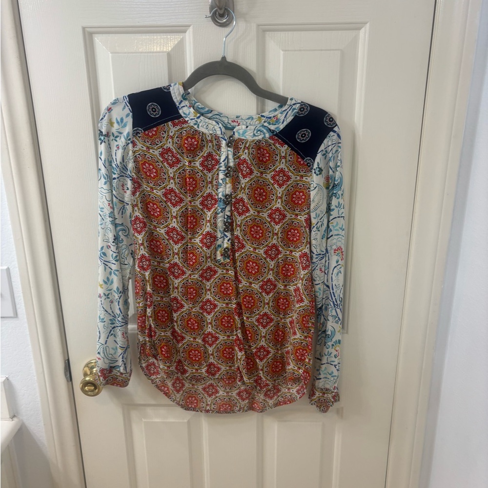 Maeve by Anthropologie Patterned Women's Top